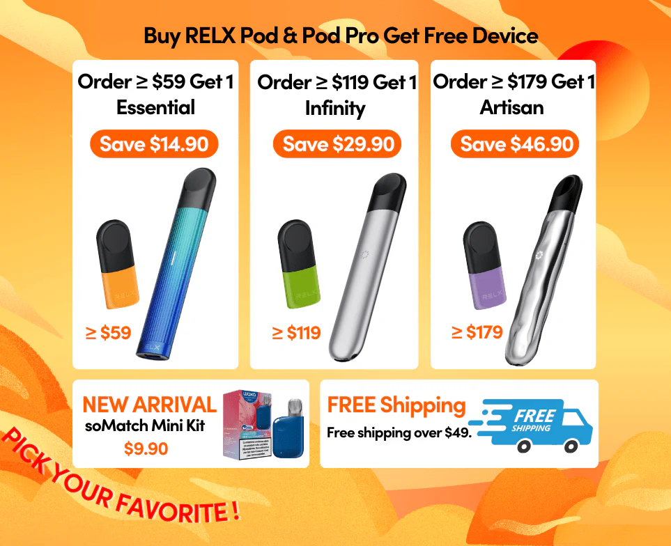 elf bar vape uk RELX Vape Pod Close System - Pod Kit main image 0